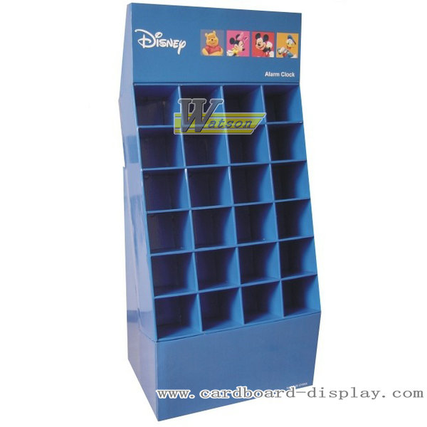 迪士尼儿童玩具格子纸板展示柜,纸板陈列柜