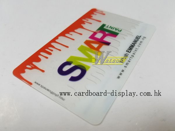 透明PVC宣傳卡片，透明PVC ID卡