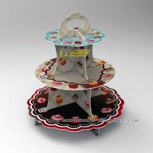 儿童生日紙蛋糕架,卡通瓦楞紙蛋糕架